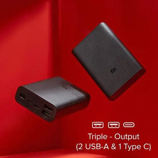 Mi 3 10,000 mAh Mini Ultra Compact Fast Charging Powerbank – Black Store