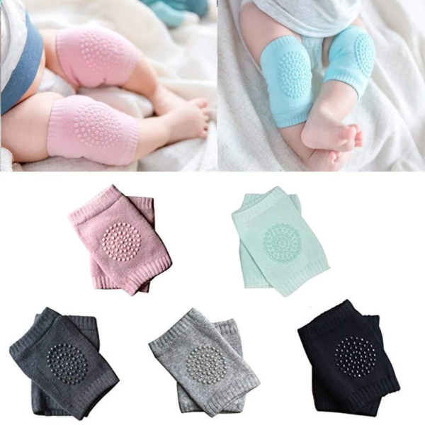 Baby Crawling Anti-slip Knee Pad (Random Colours)