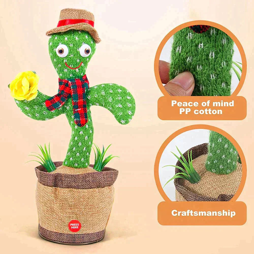 CUTE DANCING AND TALKING CACTUS TOY