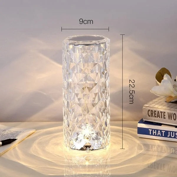 CRYSTAL ROSE LAMP