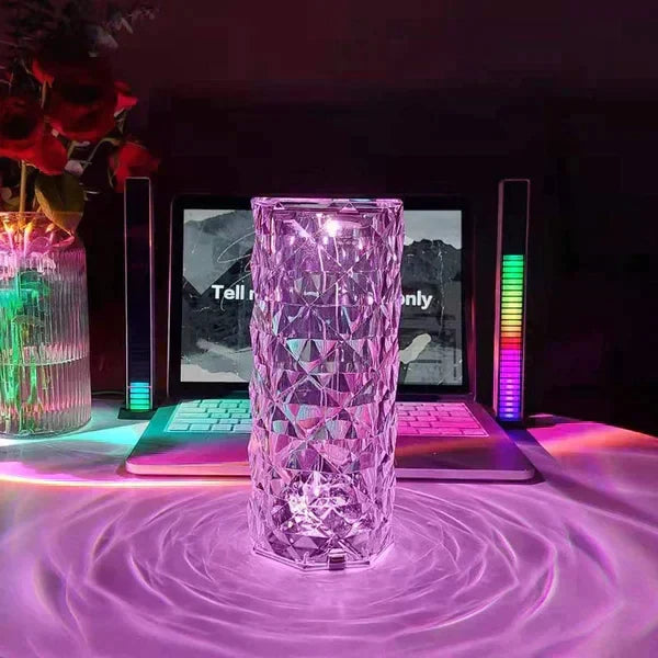 CRYSTAL ROSE LAMP