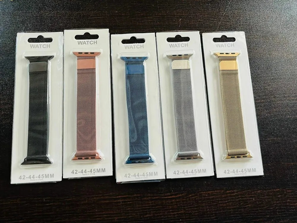 Stainless Steel Milanese Magnetic Mesh Loop Smart Watch Band Strap Metal Watchband