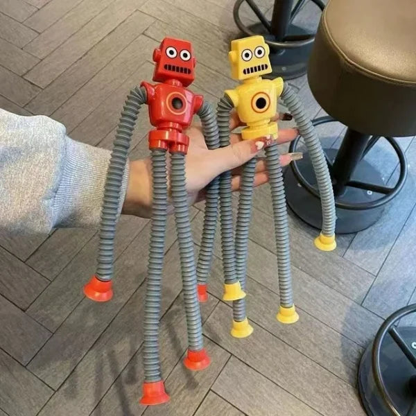 Telescopic Suction Cup Robot Toy  (random Color)