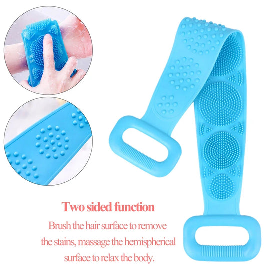 Long-Handle Silicone Body Scrubber